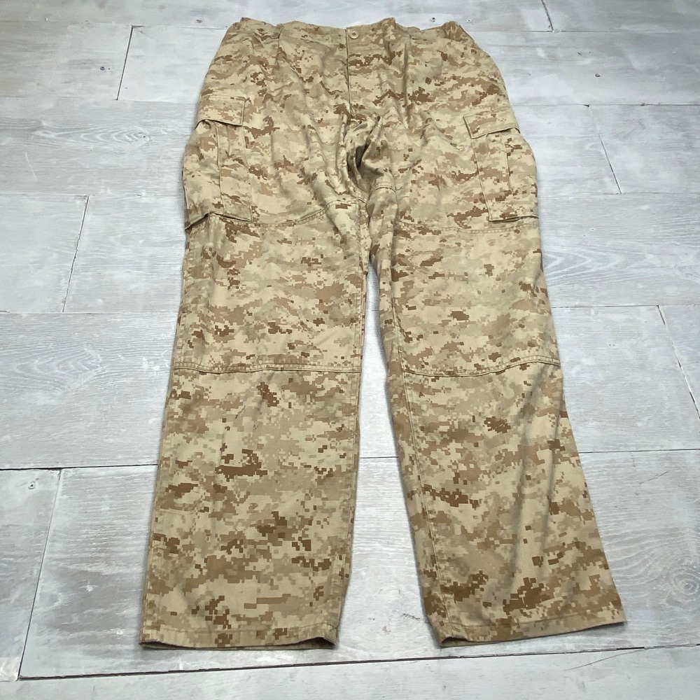 USMC Desert MARPAT MCCUU Trousers Large Regular Digital Camo Cargo Pant Military